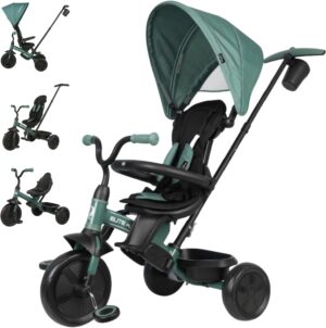 6 En 1 Triclo Elite Platinum    Asiento Giratorio 360º         Verde Oliva
