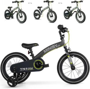 3 En 1 Miniby De 14" Ruedas Hinchables, Conestabilizadores