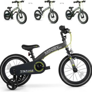 3 En 1 Miniby De 14" Ruedas Hinchables, Conestabilizadores