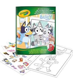 LIBRO PARA COLOREAR + STICKERS BLUEY