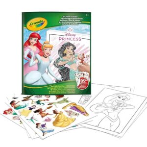 Libro Colorear + Stickers Disney Princesas