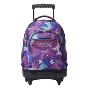 Mochila Totto Renglones Glitter Star Butterfly PC 15.4´ con capacidad de 26L