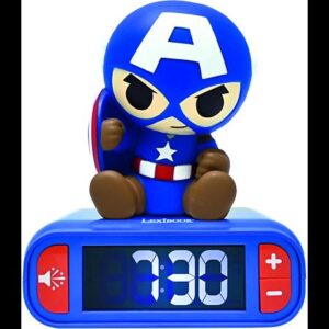 Despertador con luz nocturna del Capitán América