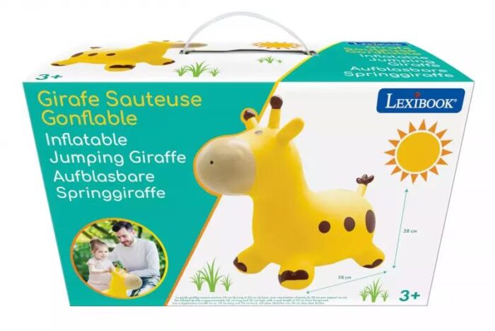 Jirafa saltarina hinchable 45 cm - Imagen 1
