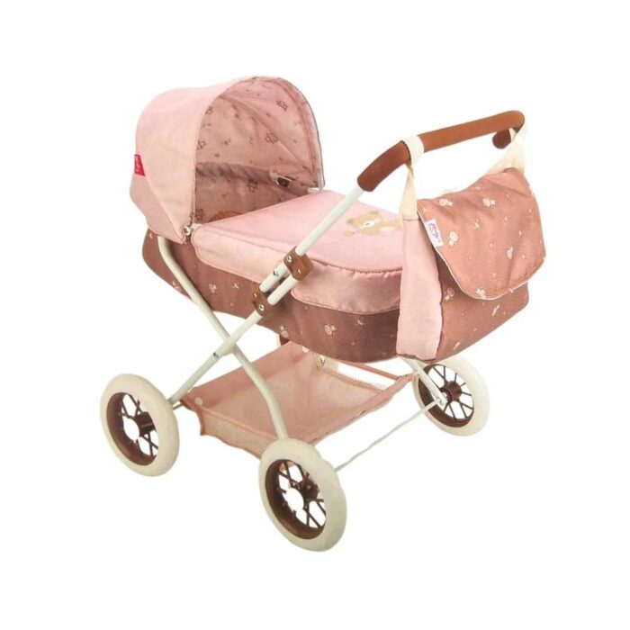 Carricoche para Muñecas - Coche con Capota y Bolso colección Bear 37x56x56 cm - Arias 40863 - Imagen 1