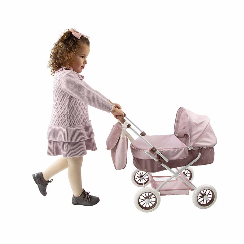 Carricoche para Muñecas - Coche con Capota y Bolso colección Bear 37x56x56 cm - Arias 40863 - Imagen 2