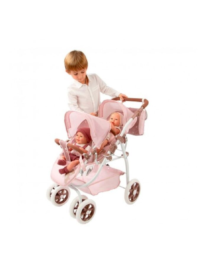 COCHE GEMELAR BEAR 45X70X73 CM BOLSO (ALTURA MANILLAR: 47-77 CM) - Imagen 2