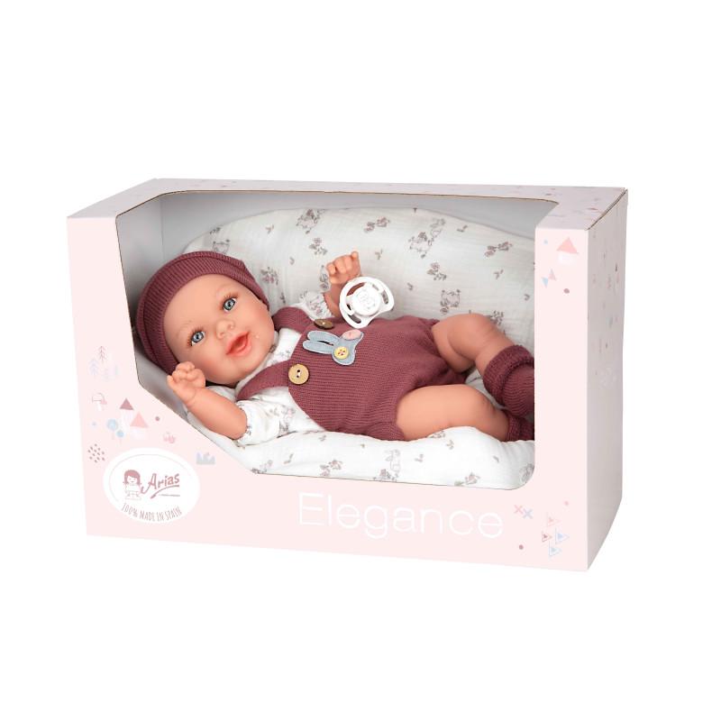 Muñecas Arias Elegance Gadi Granate con Cojín 35 cm - Imagen 2