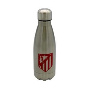 Botella de acero doble pared Atlético de Madrid plateada 550ml