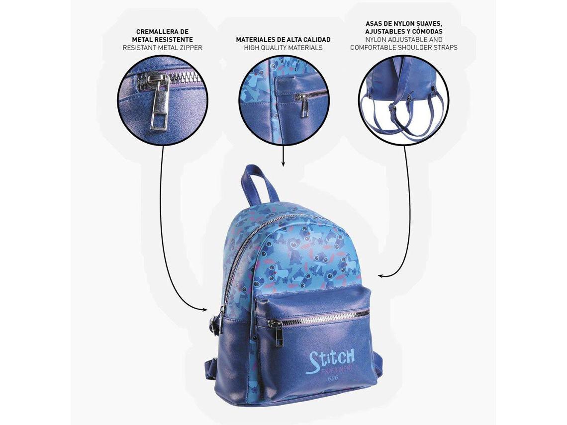 Bolso Mochila Azul de Stitch - Imagen 2
