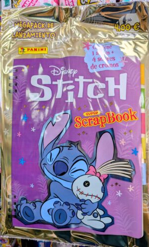 Megapack Stitch 2025 Súper ScrapBook (álbum + 4 sobres)