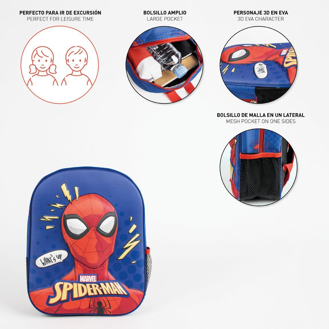 Mochila 3D Spiderman Marvel 31cm - Imagen 2