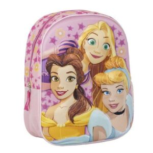 Mochila 3D Princesas Disney 31cm