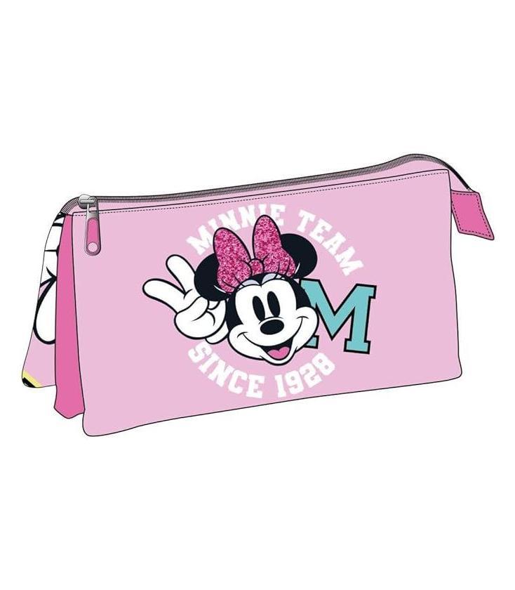 Estuche Portatodo 3Compartimentos Minnie