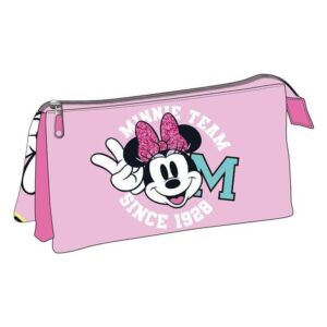 Estuche Portatodo 3Compartimentos Minnie