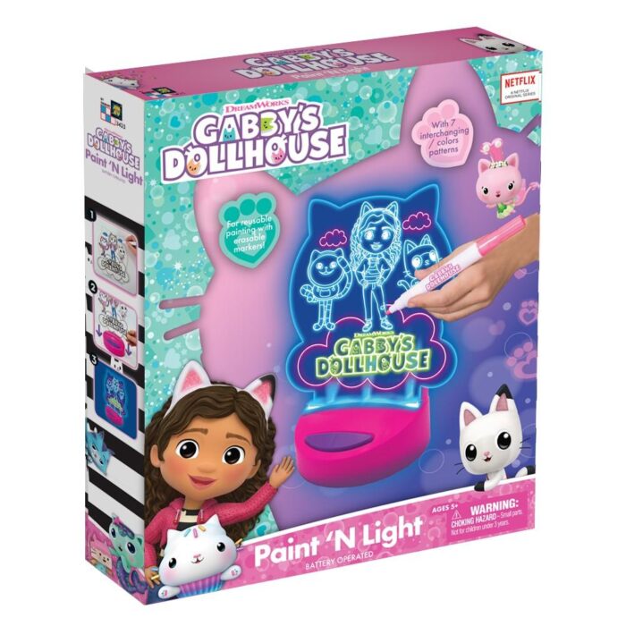 Luz de Noche Pinta y Brilla La Casa de Muñecas de Gabby - Imagen 1