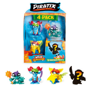 Piratix Wild Kingdom Pack 4 Figuras, Varios Modelos