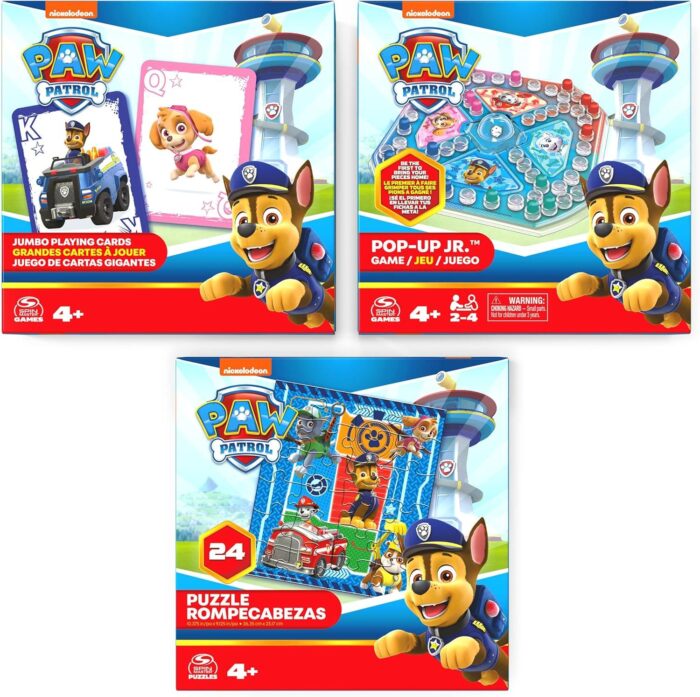 PAW Patrol – Pack 3 juegos (Cartas Jumbo – Juego pop-up y rompecabezas) - Imagen 1