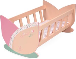 Cuna de Madera para Muñecas Tulipe con Colchón