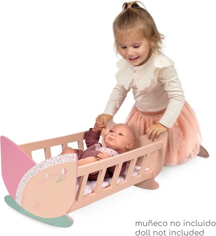 Cuna de Madera para Muñecas Tulipe con Colchón - Imagen 2