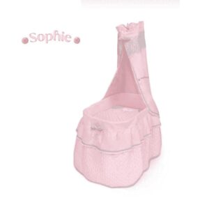 Moisés de Muñecas con Dosel y Ruedas De Cuevas