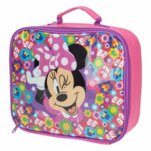 Bolsa Porta Merienda Aislante Rectangular Minnie Bold Florals
