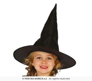 SOMBRERO BRUJA NEGRO INFANTIL