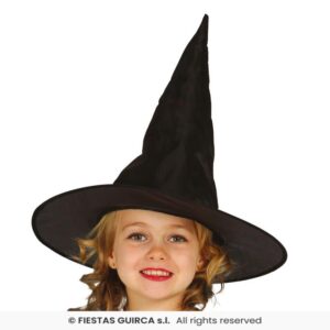 SOMBRERO BRUJA NEGRO INFANTIL