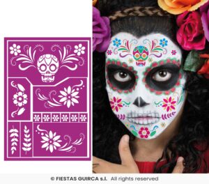 PLANTILLA ADHESIVA MAQ.INF.CATRINA 14X20 CM