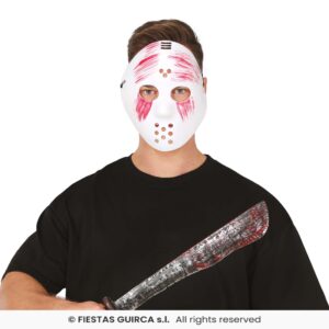 MASCARA BLANCA PVC CON MACHETE