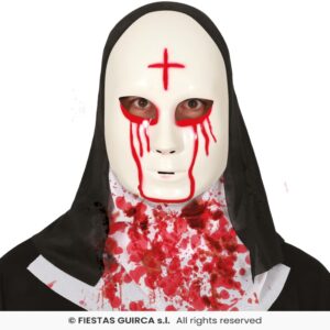 MASCARA MONJA SATANICA PVC