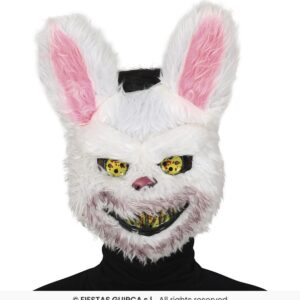 MASCARA CONEJO TERROR CON PELO