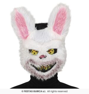 MASCARA CONEJO TERROR CON PELO