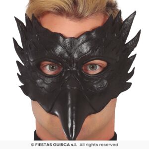 MEDIA MASCARA BUHO NEGRO, EVA