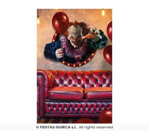 DECO. ADHESIVO PAYASO PARED 70X80 CMS