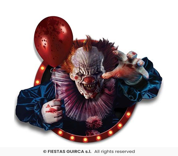 DECO. ADHESIVO PAYASO PARED 70X80 CMS - Imagen 3