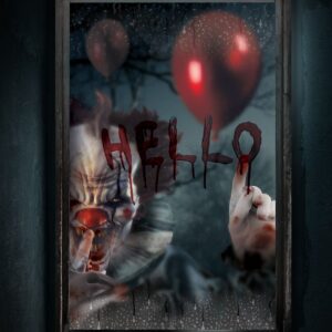 DECORACION VENTANA PAYASO 80X120 CMS