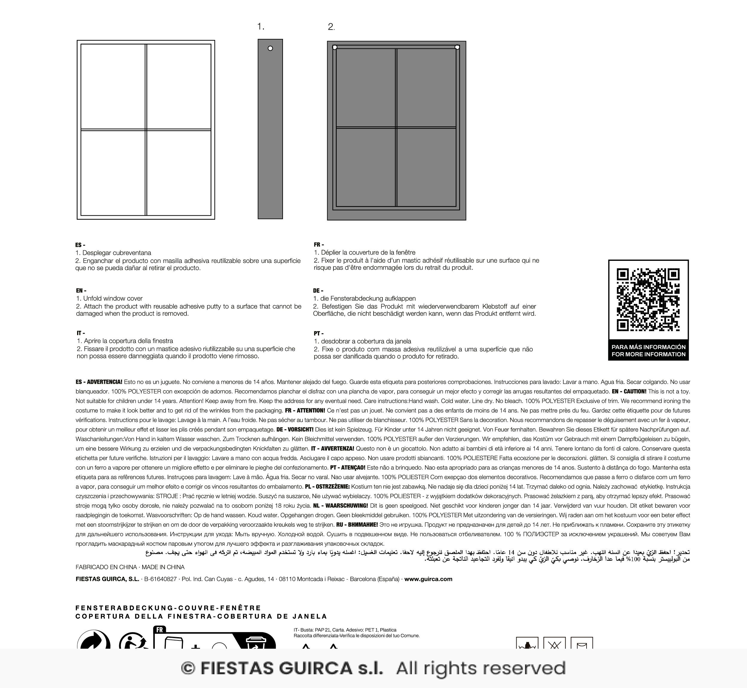 DECORACION VENTANA PAYASO 80X120 CMS - Imagen 3