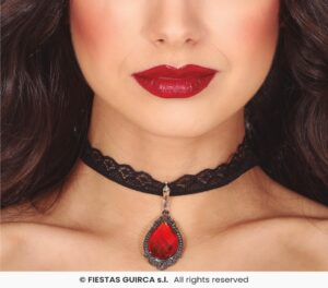 GARGANTILLA CON RUBI DE 5 CMS