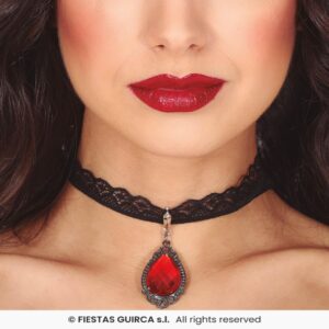 GARGANTILLA CON RUBI DE 5 CMS