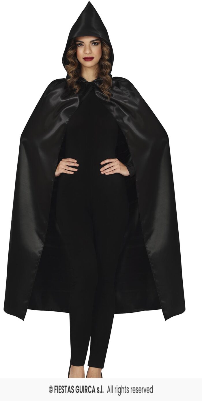 CAPA NEGRA CON CAPUCHA 120 CMS - Imagen 3