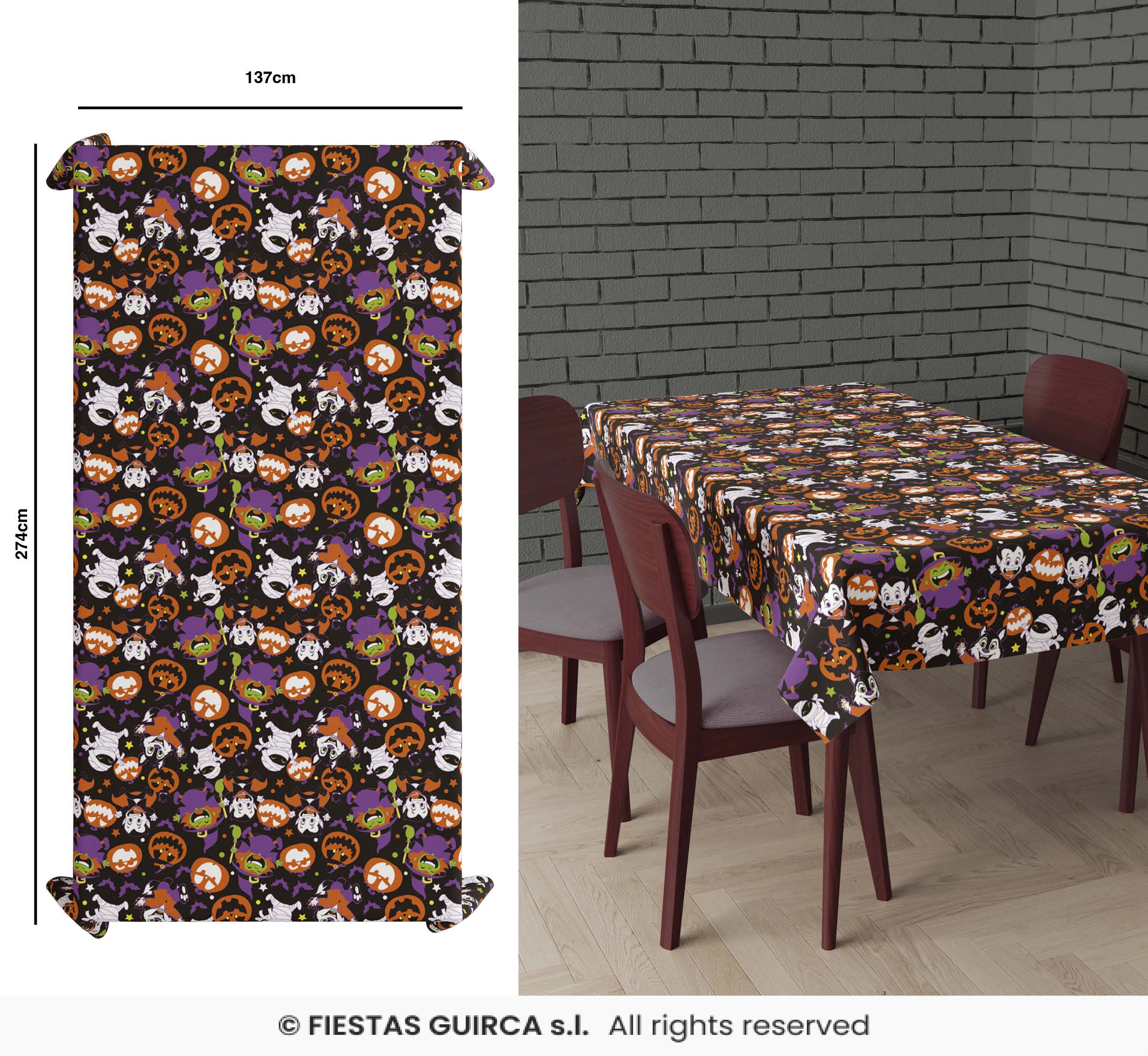 MANTEL MONSTRUITOS 137X274 CM