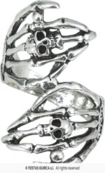 ANILLO MANOS ESQUELETO METAL - Imagen 2