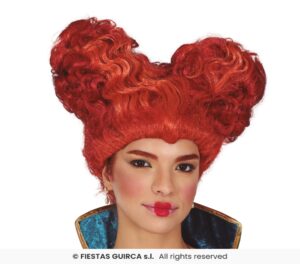 PELUCA CASTAÑA RIZOS MEDIEVAL EN CAJA