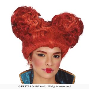 PELUCA CASTAÑA RIZOS MEDIEVAL EN CAJA