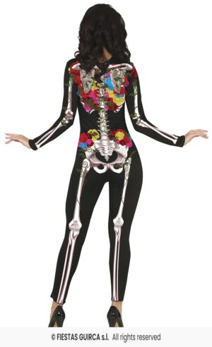 DISFRAZ ESQUELETO MONO COLORIDO (L)