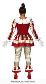 DISFRAZ PAYASA ASESINA STRIPED (L) - Imagen 2