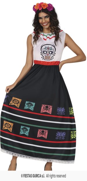 DISFRAZ CATRINA CALAVERA MEXICANA (M)