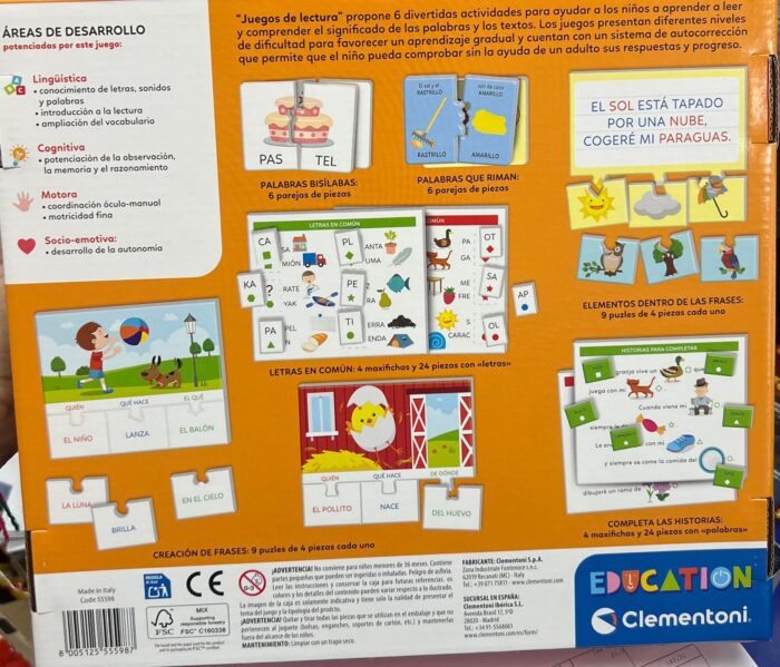 JUEGOS DE LECTURA- Clementoni - Imagen 2