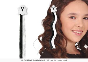Mechon fantasma blanco y negro 40 cm